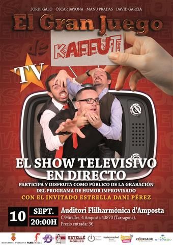 Ajuntament d´Amposta > Comunicació > Filmsnòmades i Improscritos rodaran el programa pilot ’El gran juego de Kaffut’ a Amposta